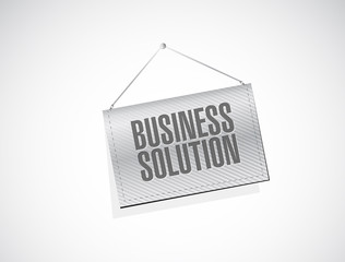 Business Solution banner sign concept