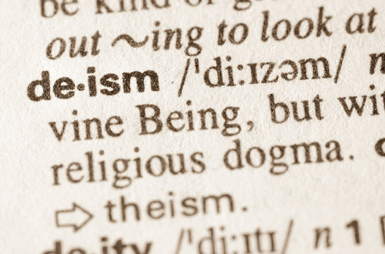 Dictionary definition of word deism