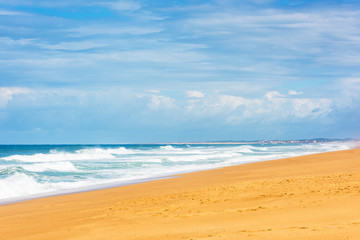 Long Sand Atlantic Beach with ocean waves