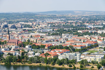 Fototapeta premium Aerial View Of Vienna City Skyline