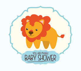 Baby shower invitation card