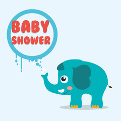 Baby shower invitation card