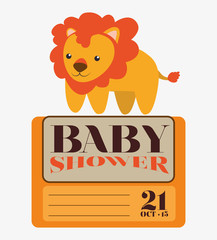 Baby shower invitation card