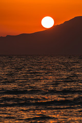 Sonnenuntergang am Meer, Griechenland