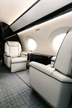 Luxury interior aircraft business aviation