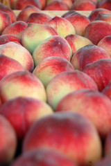 peach fruits for sale in a store