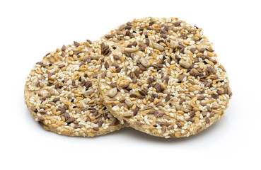 Nature gourment biscuits with sea salt and sesam seeds.