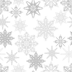 Fototapeta na wymiar Snowflakes pattern