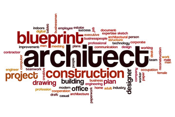 Architect word cloud concept