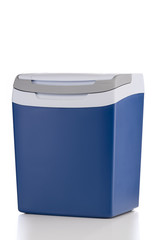 Electric cooler with closed top isolated on white background