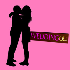 wedding icon color vector