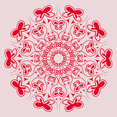 Fototapeta na wymiar Mandala. Round Ornament Pattern