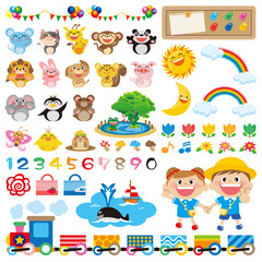 幼稚園アイコン © hanabunta