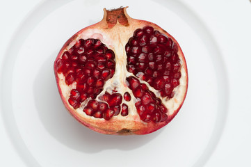 pomegranate on the table