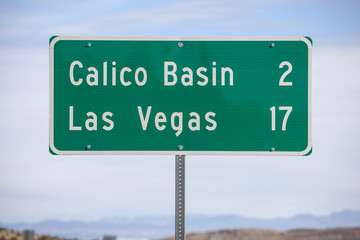 Las Vegas Seventeen Miles Highway Sign