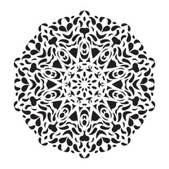 Mandala. Ethnic decorative elements. Hand drawn background. Islam, Arabic, Indian, ottoman motifs.