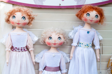 Toys angels on a holiday