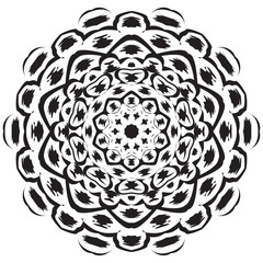 Mandala. Ethnic decorative elements. Hand drawn background. Islam, Arabic, Indian, ottoman motifs.