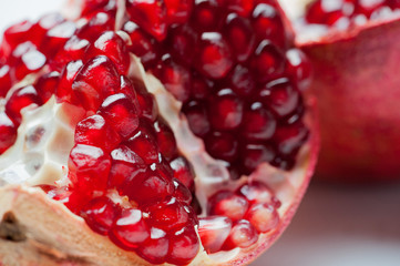 pomegranate on the table