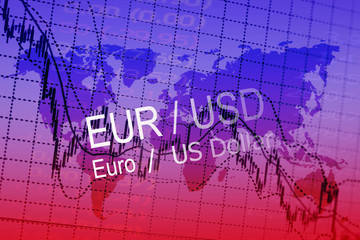 Forex trading background concept
