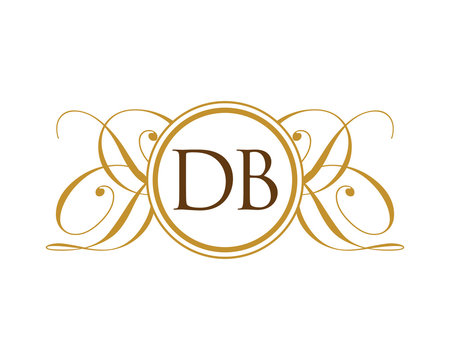 DB Luxury Ornament initial Logo