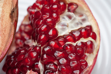 pomegranate on the table