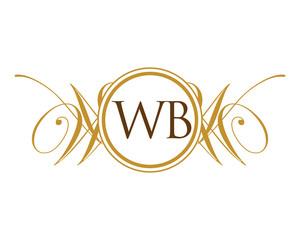 WB Luxury Ornament initial Logo