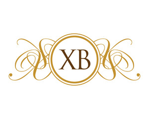 XB Luxury Ornament initial Logo