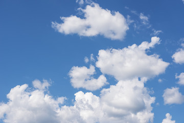 Naklejka na ściany i meble Nice blue sky with cloud background.