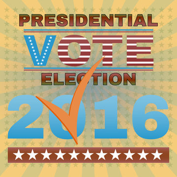 Presidential Election Vote 2016 Banner