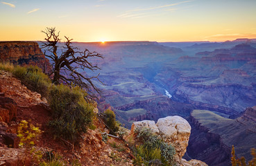 Grand Canyon, Sonnenuntergang, Navajo Point 04