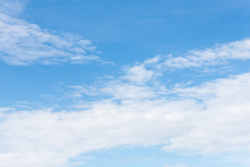 Cloud on the blue sky.