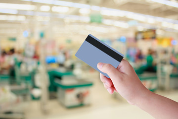 Buying with Credit Card in supermarket