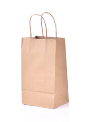 Paper bag blank on white background