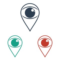 Eye vector logo icon