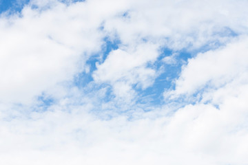 Cloud on the blue sky.