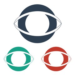 Eye vector logo icon