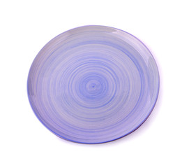 Ceramic Plate empty on white background