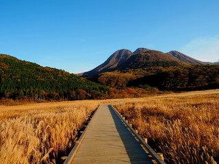 たで原湿原　夕景