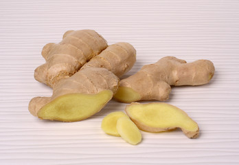 ginger root on the table