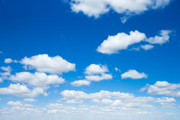 Naklejka na ściany i meble sky background with tiny clouds