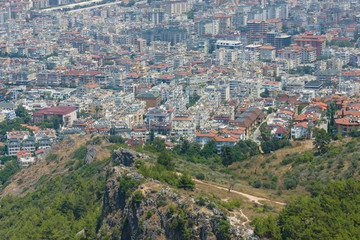Hauses in the central districts of Alanya. Turkey