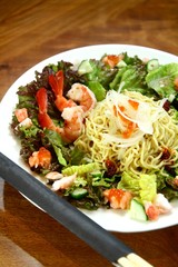 Bowl of japanese noodle salad
