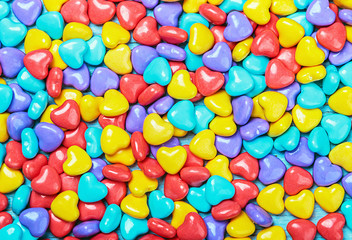 background of colored candy