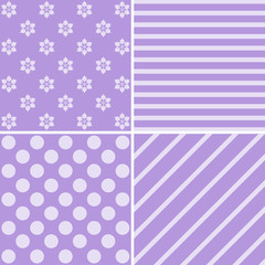 Set of simple retro Christmas patterns