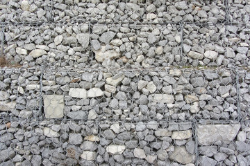 Focus on stacked gabions