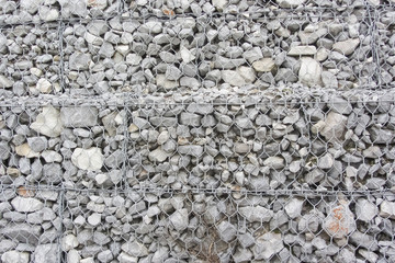 Focus on stacked gabions