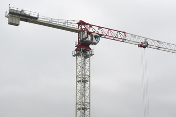 Focus on crane at work