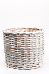 Empty wooden basket