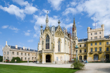 baroque castle Lednice, Lednice-Valtice Cultural Landscape (UNESCO) Valtice - Lednice district, South Moravia, Czech republic, Europe